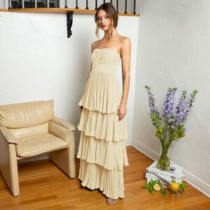Fame and Partners Miyah dress in Light Champagne